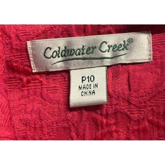 Coldwater Creek Womens Pink Barbie  Jacket Size 10 Petite Textured - Picture 3 of 10